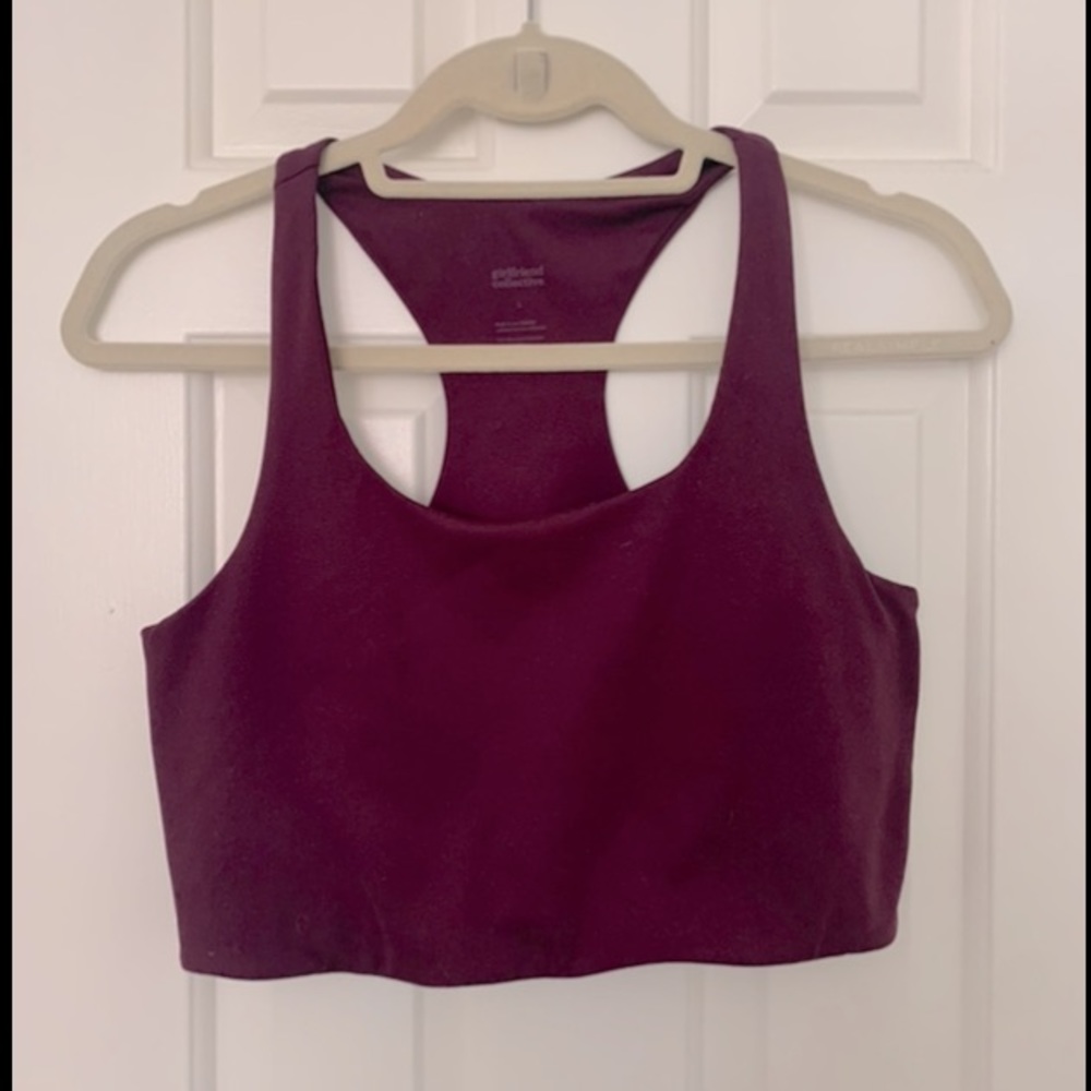 Girlfriend Collective Paloma Racerback Bra in Plum